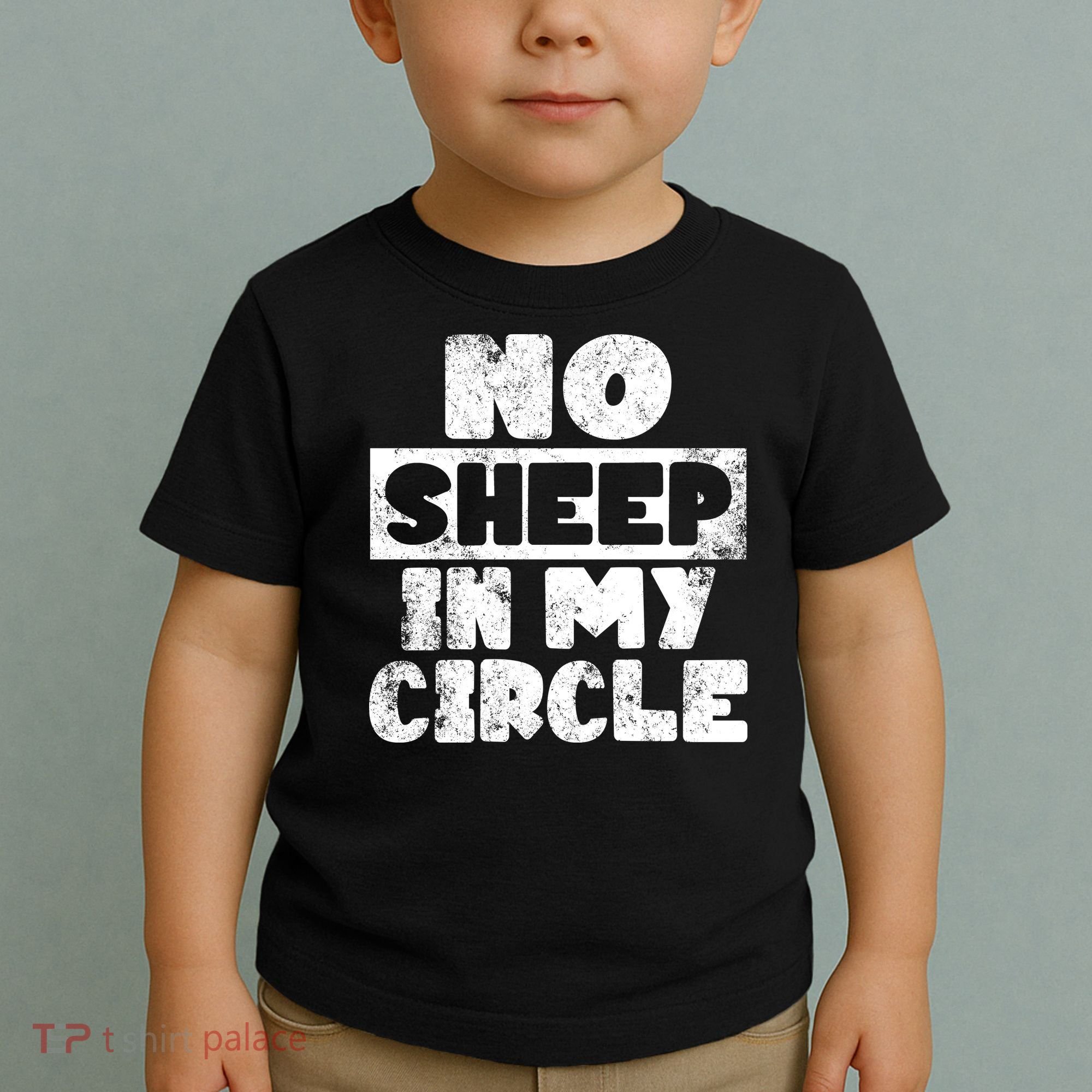 No Sheep In My Circle Distressed Toddler T-Shirt