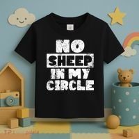 No Sheep In My Circle Distressed Toddler T-Shirt thumb 3
