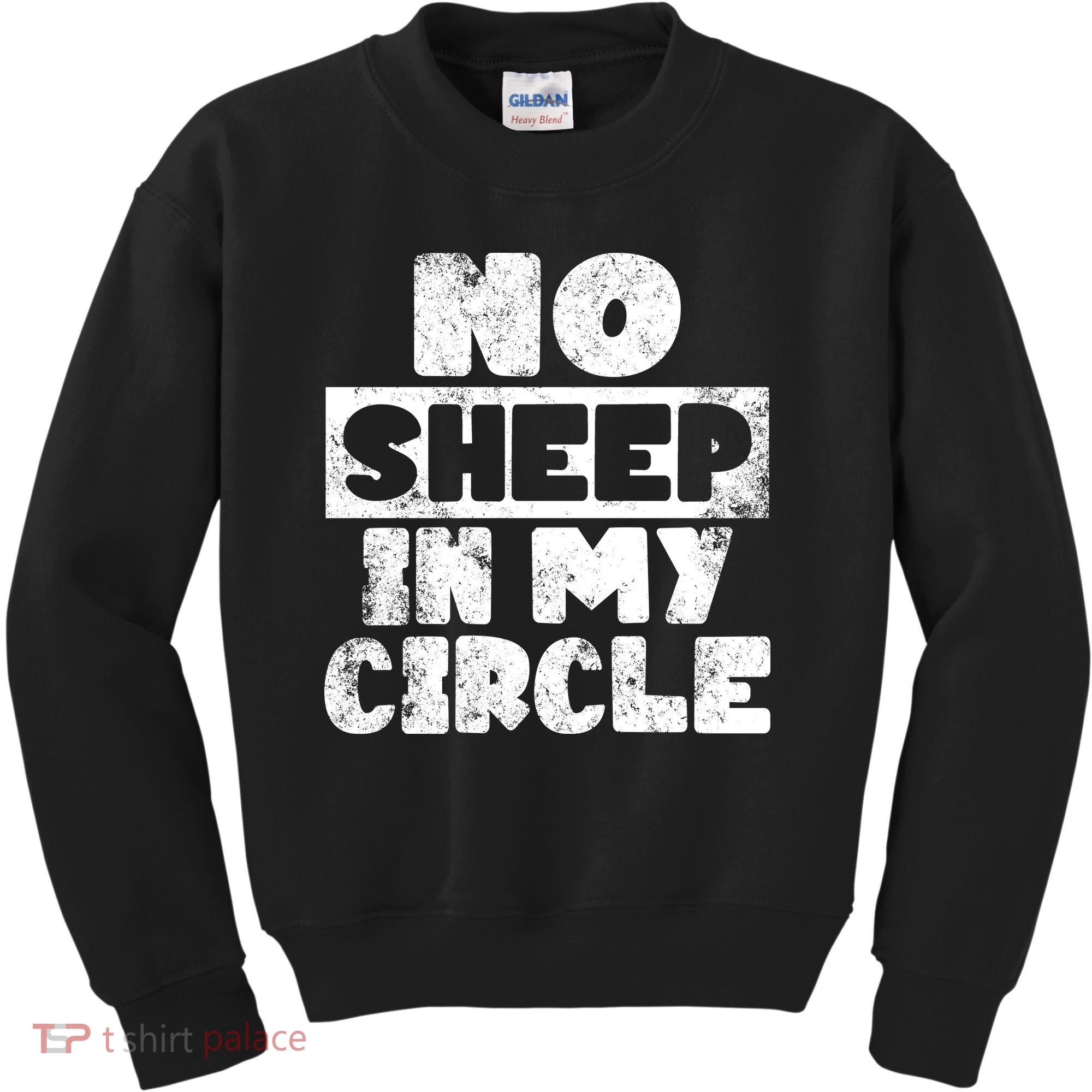 No Sheep In My Circle Distressed Kids Sweatshirt