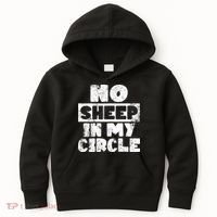 No Sheep In My Circle Distressed Kids Hoodie thumb 0