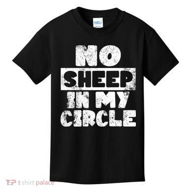 No Sheep In My Circle Distressed Kids T-Shirt