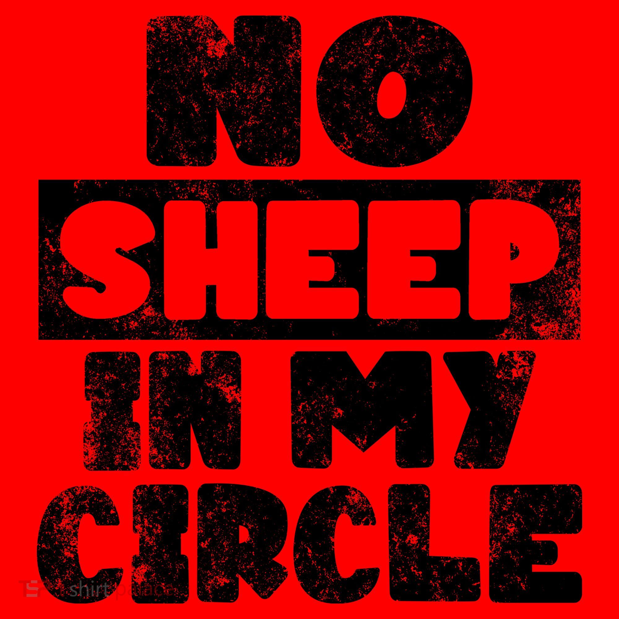 No Sheep In My Circle Distressed Santa Hat