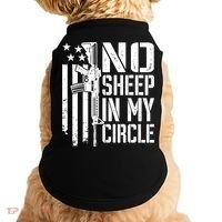 No Sheep In My Circle Gift Funny Camo Pro Gun 2nd Amendment Gift Doggie Tank thumb 0