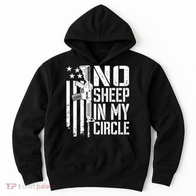 No Sheep In My Circle Gift Funny Camo Pro Gun 2nd Amendment Gift Hoodie