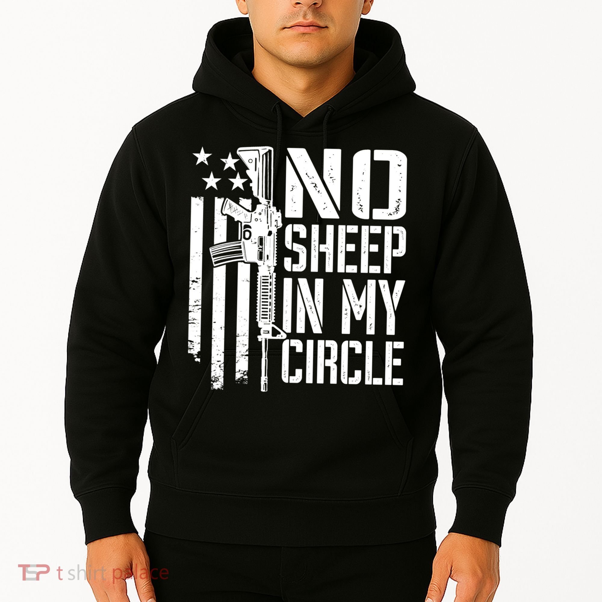 No Sheep In My Circle Gift Funny Camo Pro Gun 2nd Amendment Gift Hoodie