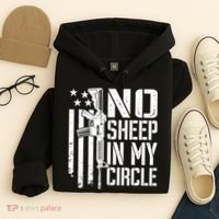 No Sheep In My Circle Gift Funny Camo Pro Gun 2nd Amendment Gift Hoodie thumb 4