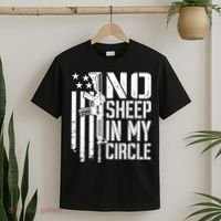 No Sheep In My Circle Gift Funny Camo Pro Gun 2nd Amendment Gift T-Shirt thumb 2