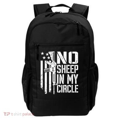 No Sheep In My Circle Gift Funny Camo Pro Gun 2nd Amendment Gift Backpack