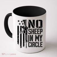 No Sheep In My Circle Gift Funny Camo Pro Gun 2nd Amendment Gift Coffee Mug thumb 0