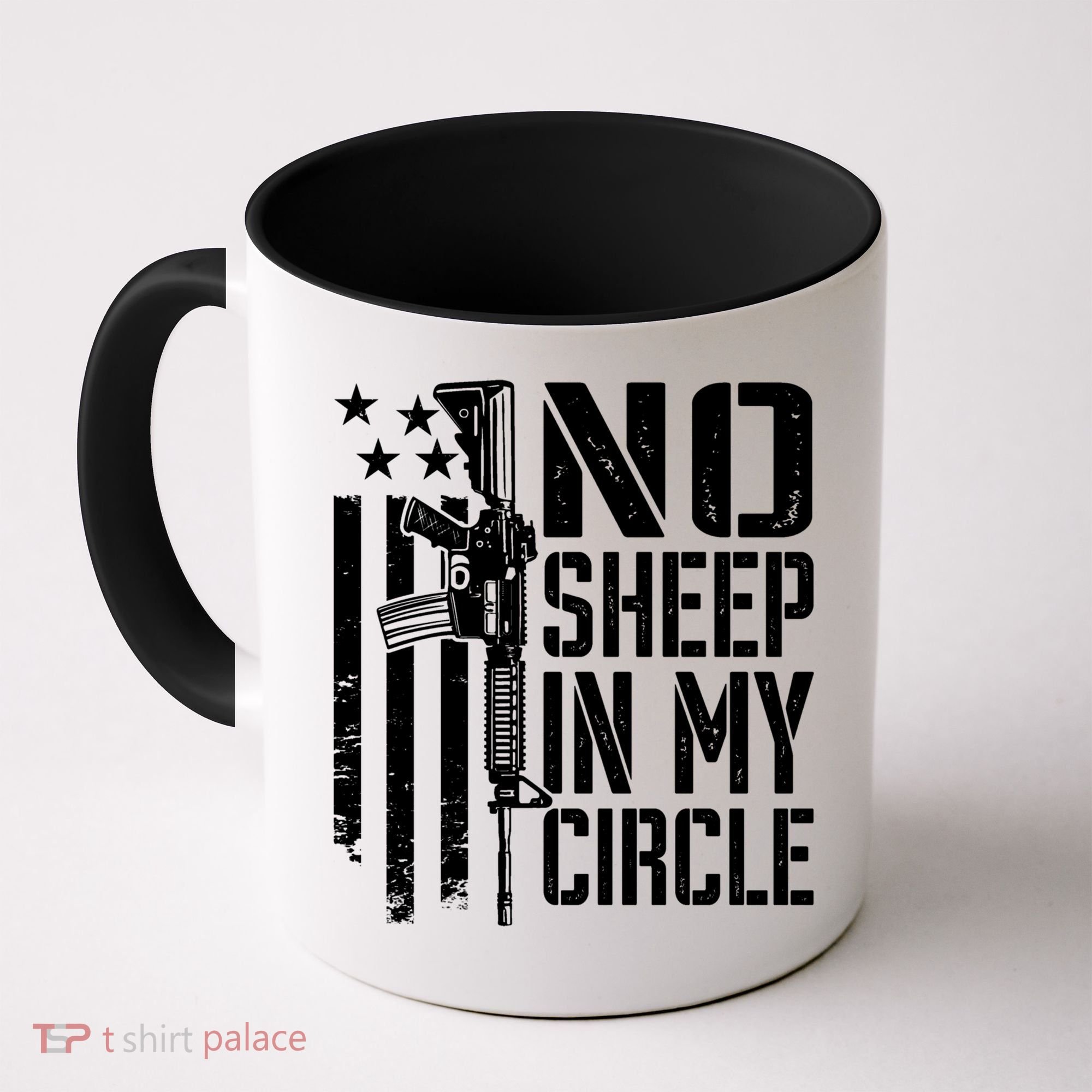 No Sheep In My Circle Gift Funny Camo Pro Gun 2nd Amendment Gift Coffee Mug