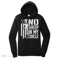 No Sheep In My Circle Gift Funny Camo Pro Gun 2nd Amendment Gift Women's Hoodie thumb 0