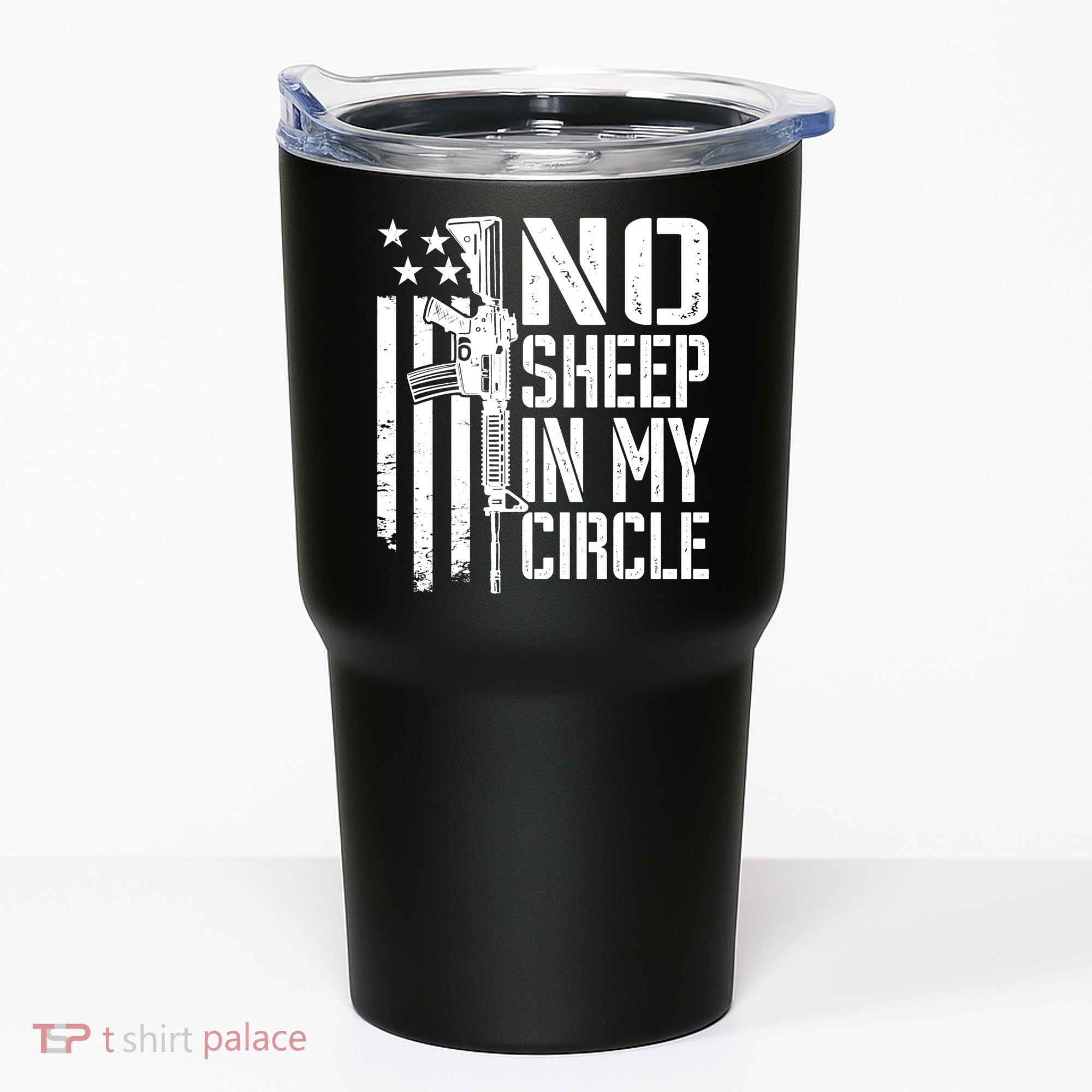 No Sheep In My Circle Gift Funny Camo Pro Gun 2nd Amendment Gift Tumbler