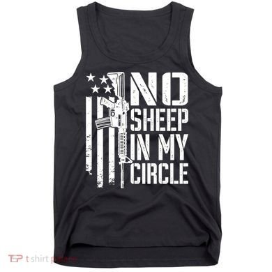 No Sheep In My Circle Gift Funny Camo Pro Gun 2nd Amendment Gift Tank Top
