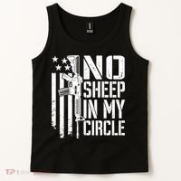 No Sheep In My Circle Gift Funny Camo Pro Gun 2nd Amendment Gift Tank Top thumb 2