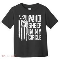 No Sheep In My Circle Gift Funny Camo Pro Gun 2nd Amendment Gift Toddler T-Shirt thumb 0