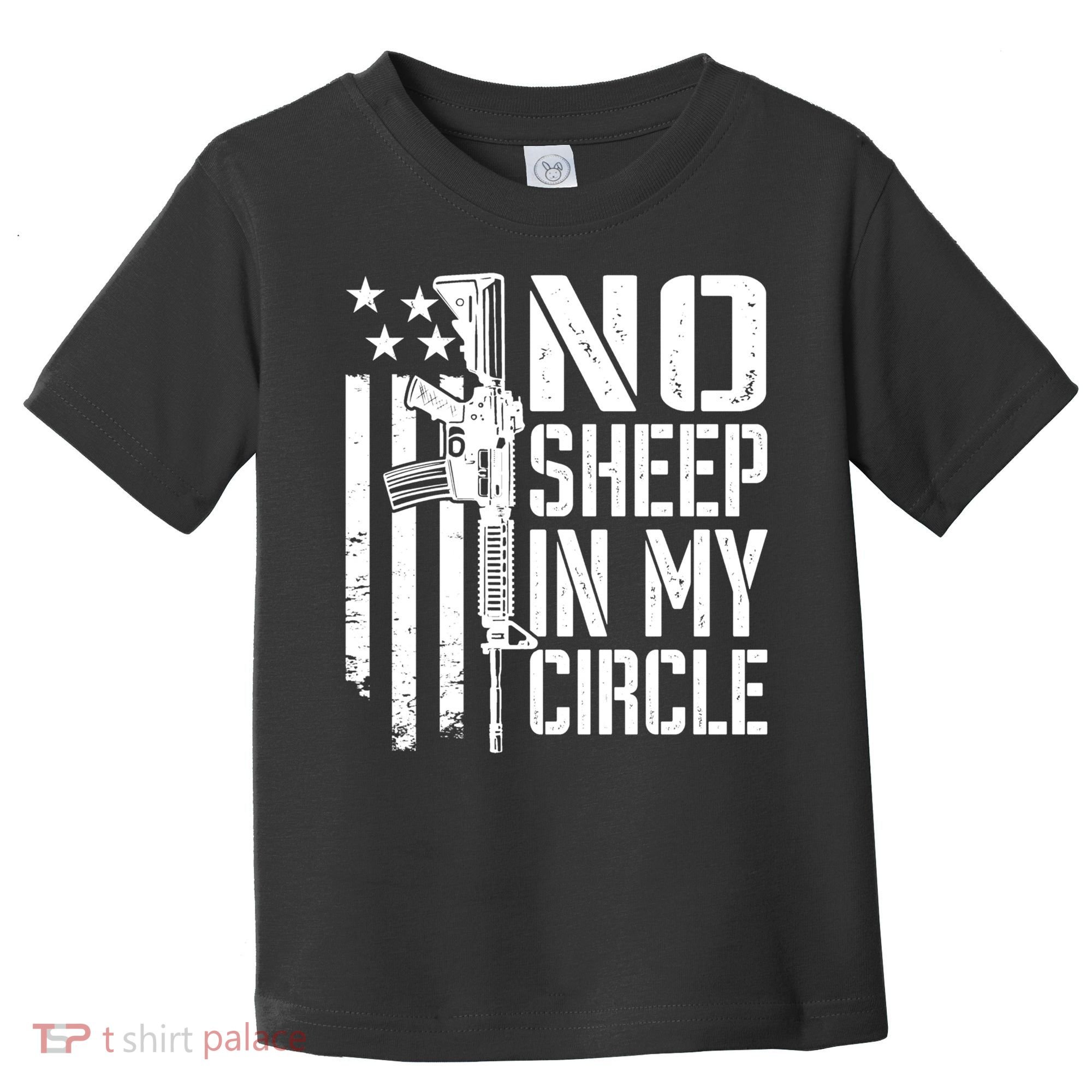 No Sheep In My Circle Gift Funny Camo Pro Gun 2nd Amendment Gift Toddler T-Shirt