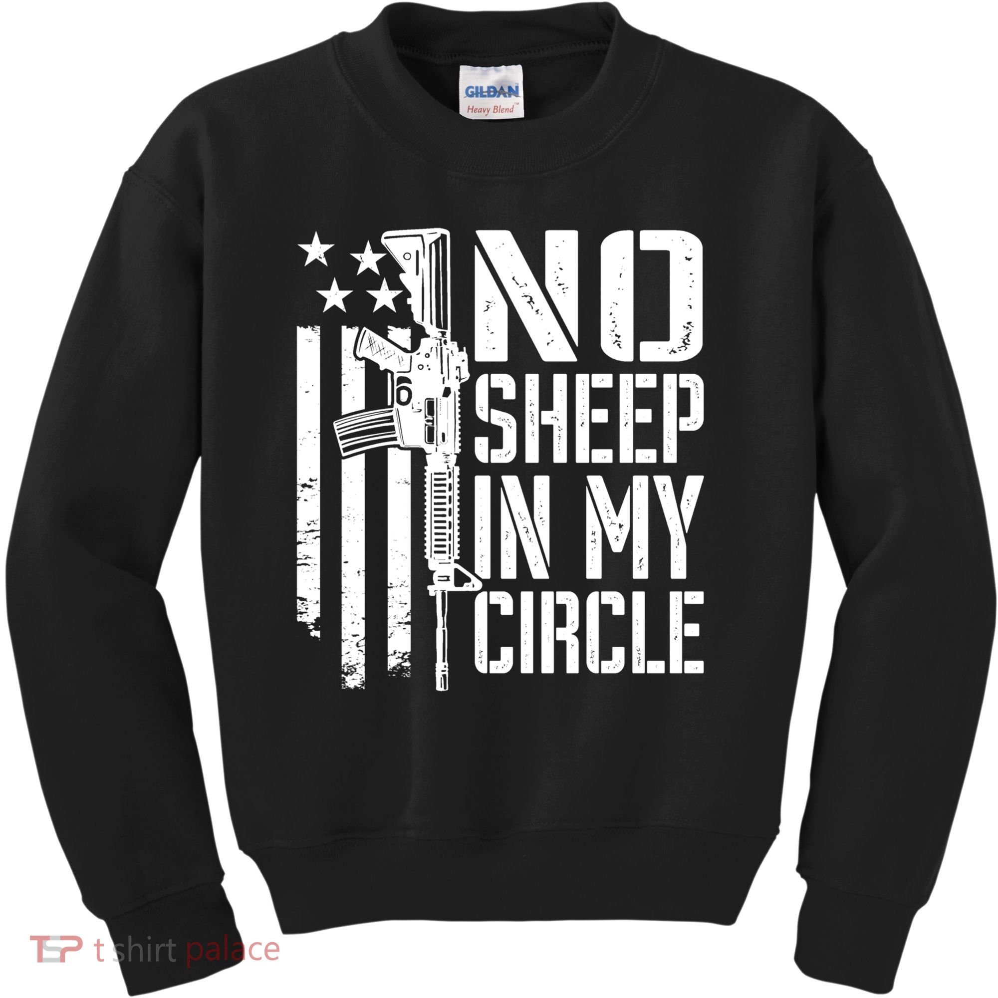 No Sheep In My Circle Gift Funny Camo Pro Gun 2nd Amendment Gift Kids Sweatshirt