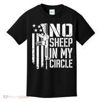 No Sheep In My Circle Gift Funny Camo Pro Gun 2nd Amendment Gift Kids T-Shirt thumb 0