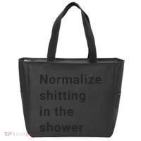 Normalize Shitting In The Shower Dank Meme Tote Bag thumb 0