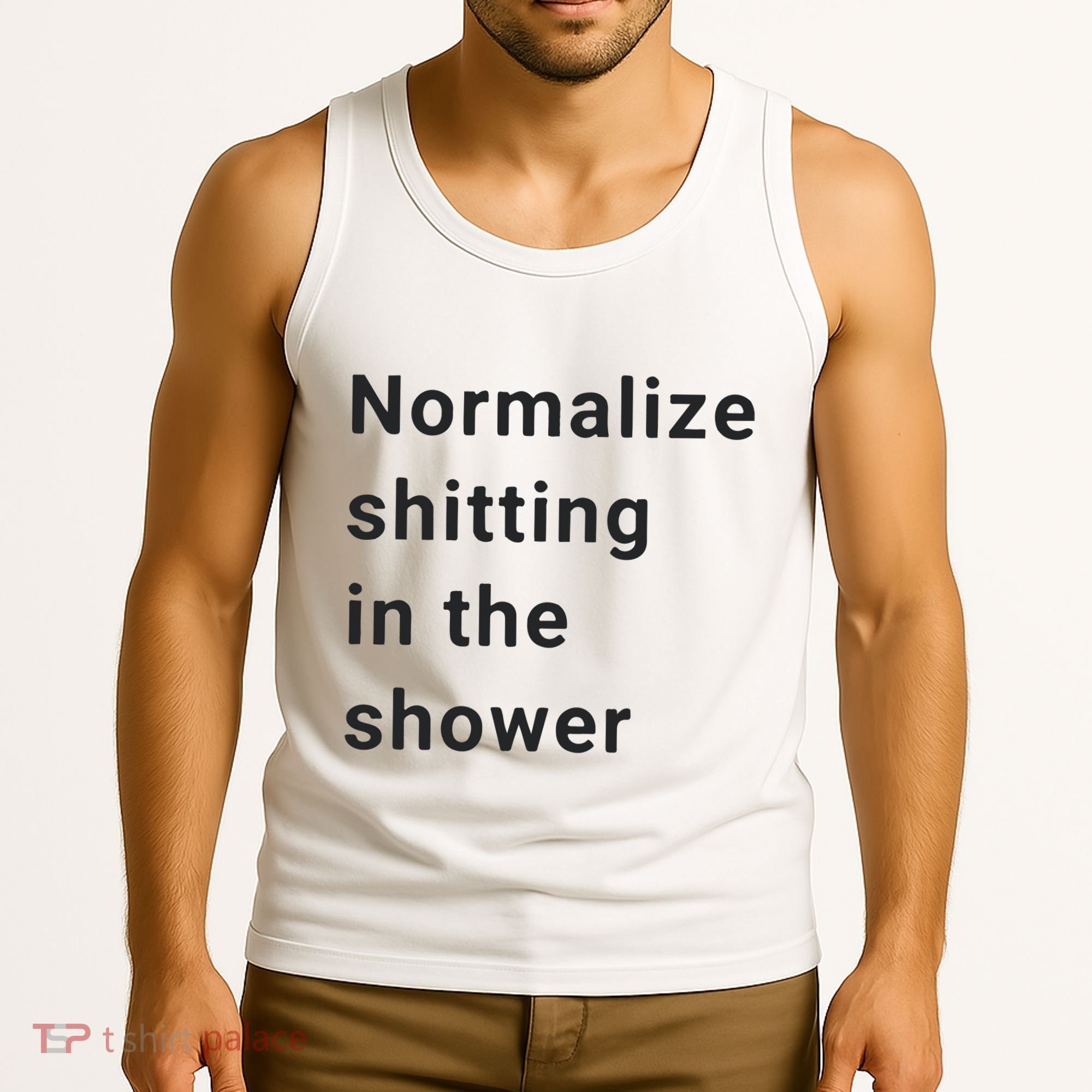 Normalize Shitting In The Shower Dank Meme Tank Top