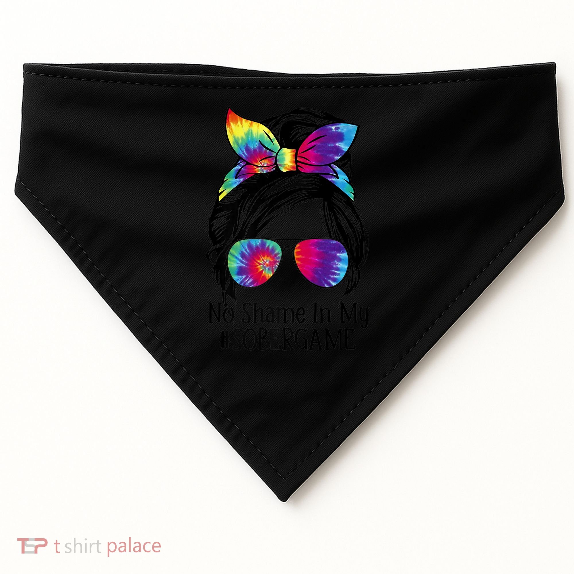 No Shame In My Sober Game Na Narcotics Anonymous Gift USA-Made Doggie Bandana