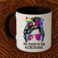 No Shame In My Sober Game Na Narcotics Anonymous Gift Coffee Mug thumb 2
