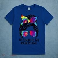 No Shame In My Sober Game Na Narcotics Anonymous Gift T-Shirt thumb 5