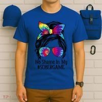 No Shame In My Sober Game Na Narcotics Anonymous Gift T-Shirt thumb 6