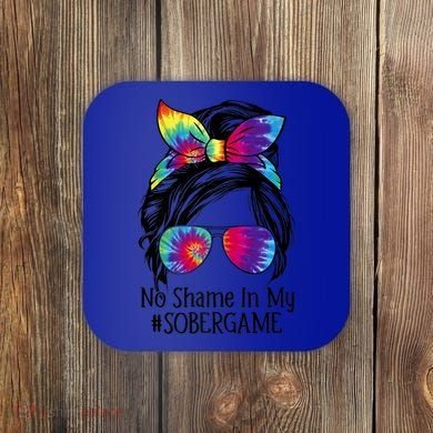No Shame In My Sober Game Na Narcotics Anonymous Gift Coaster