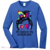 No Shame In My Sober Game Na Narcotics Anonymous Gift Women's Long Sleeve Shirt thumb 0