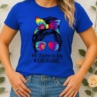 No Shame In My Sober Game Na Narcotics Anonymous Gift Women's T-Shirt thumb 2