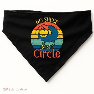 No Sheep In My Circle USA-Made Doggie Bandana