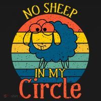 No Sheep In My Circle USA-Made Doggie Bandana thumb 2