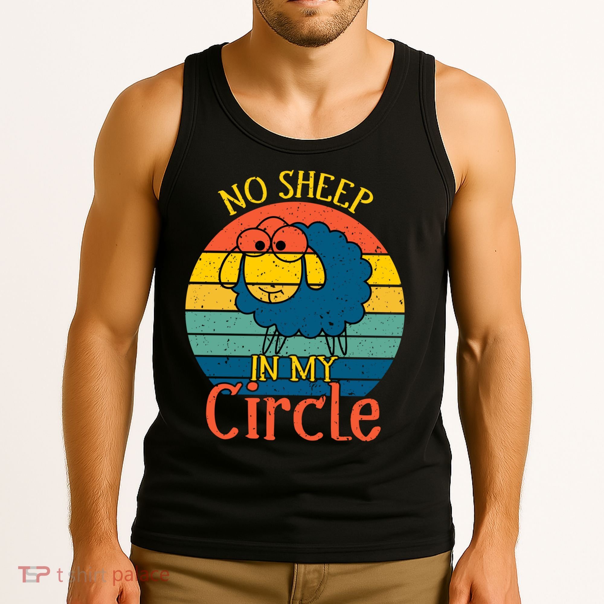 No Sheep In My Circle Tank Top