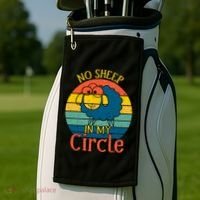 No Sheep In My Circle Golf Towel thumb 2