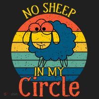 No Sheep In My Circle Golf Towel thumb 3