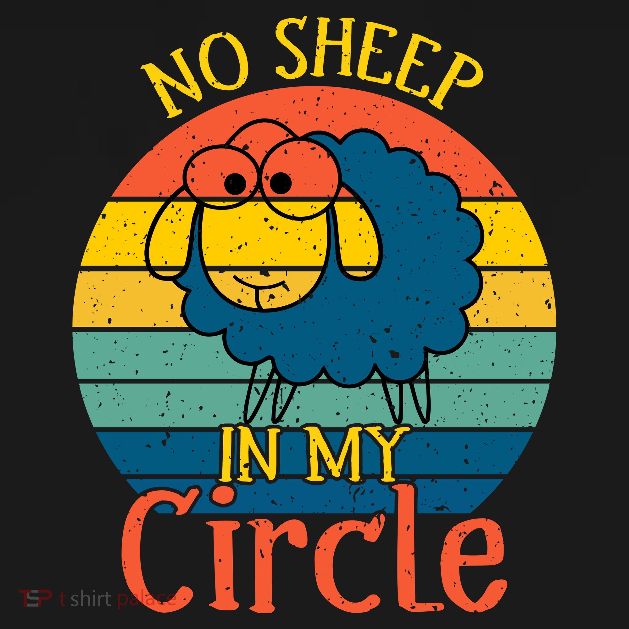 No Sheep In My Circle Kids Long Sleeve Shirt