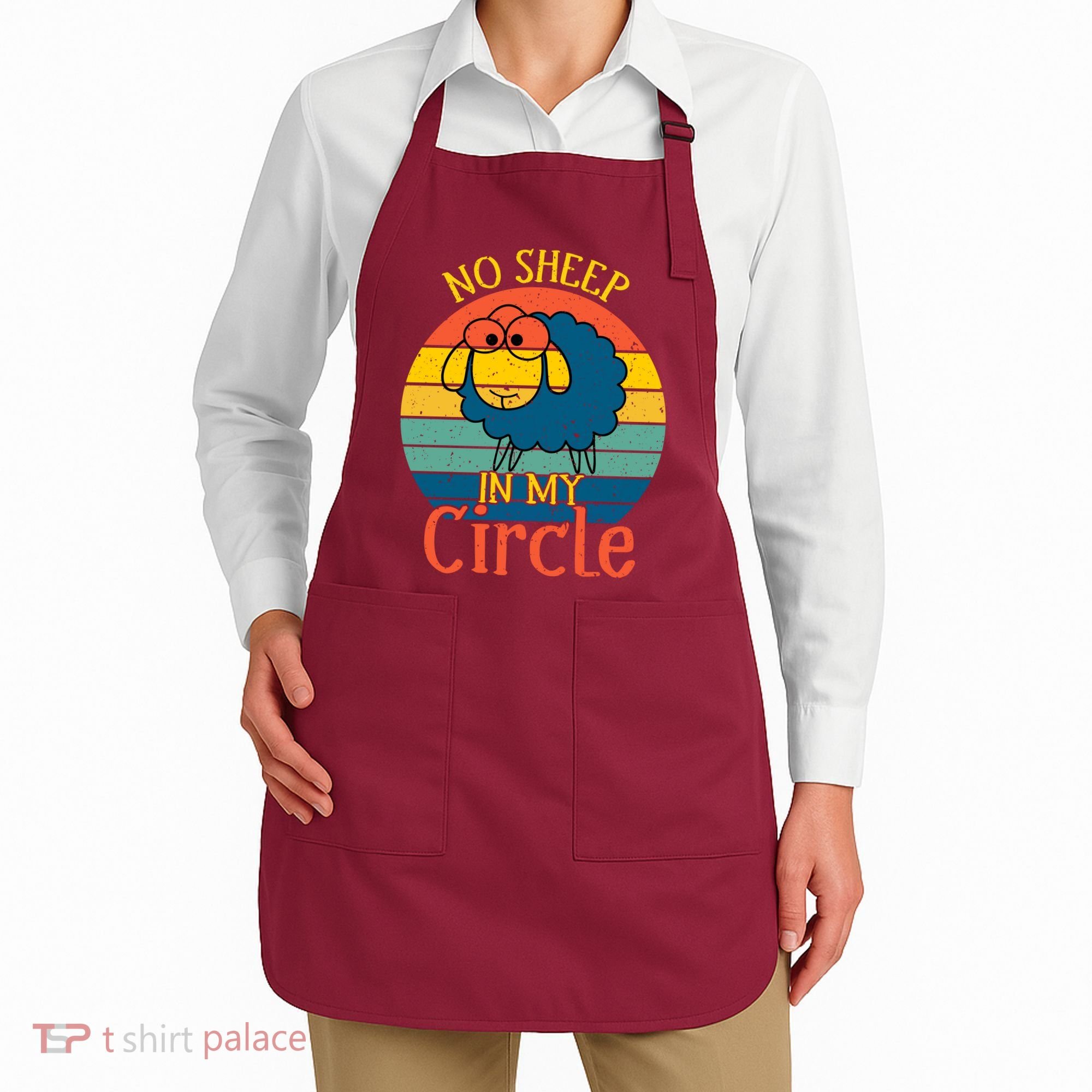 No Sheep In My Circle Apron