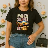 No Shiftgear Just Drift Car Fanatic Comfort Colors Boxy T-Shirt thumb 2