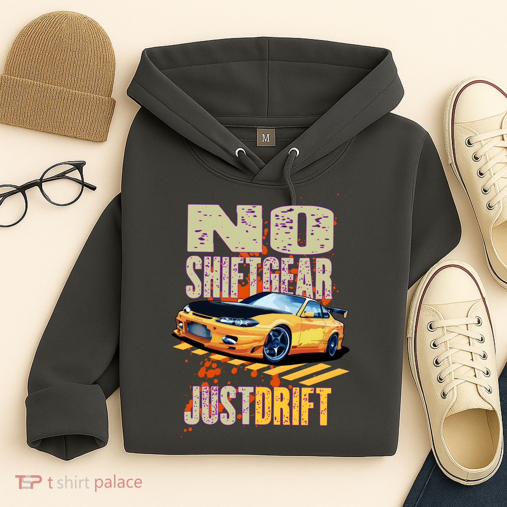 No Shiftgear Just Drift Car Fanatic Hoodie