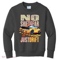 No Shiftgear Just Drift Car Fanatic Kids Sweatshirt thumb 0