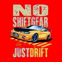No Shiftgear Just Drift Car Fanatic Santa Hat thumb 1