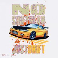 No Shiftgear Just Drift Car Fanatic Garment-Dyed Sweatshirt thumb 2