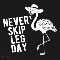 Never Skip Leg Day Flamingo Bird Coaster thumb 2