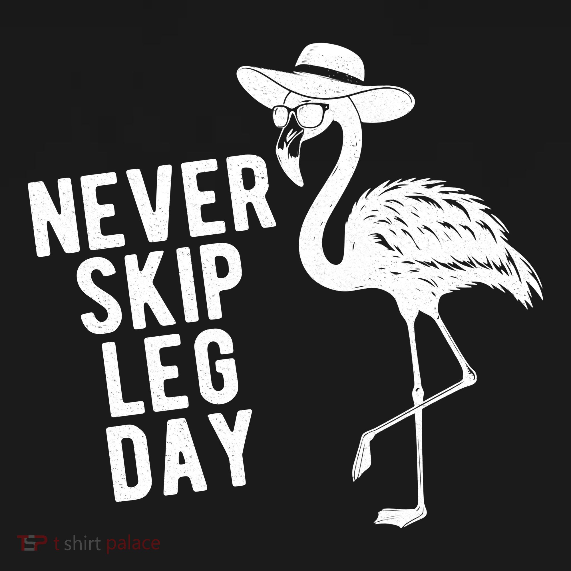 Never Skip Leg Day Flamingo Bird Coaster