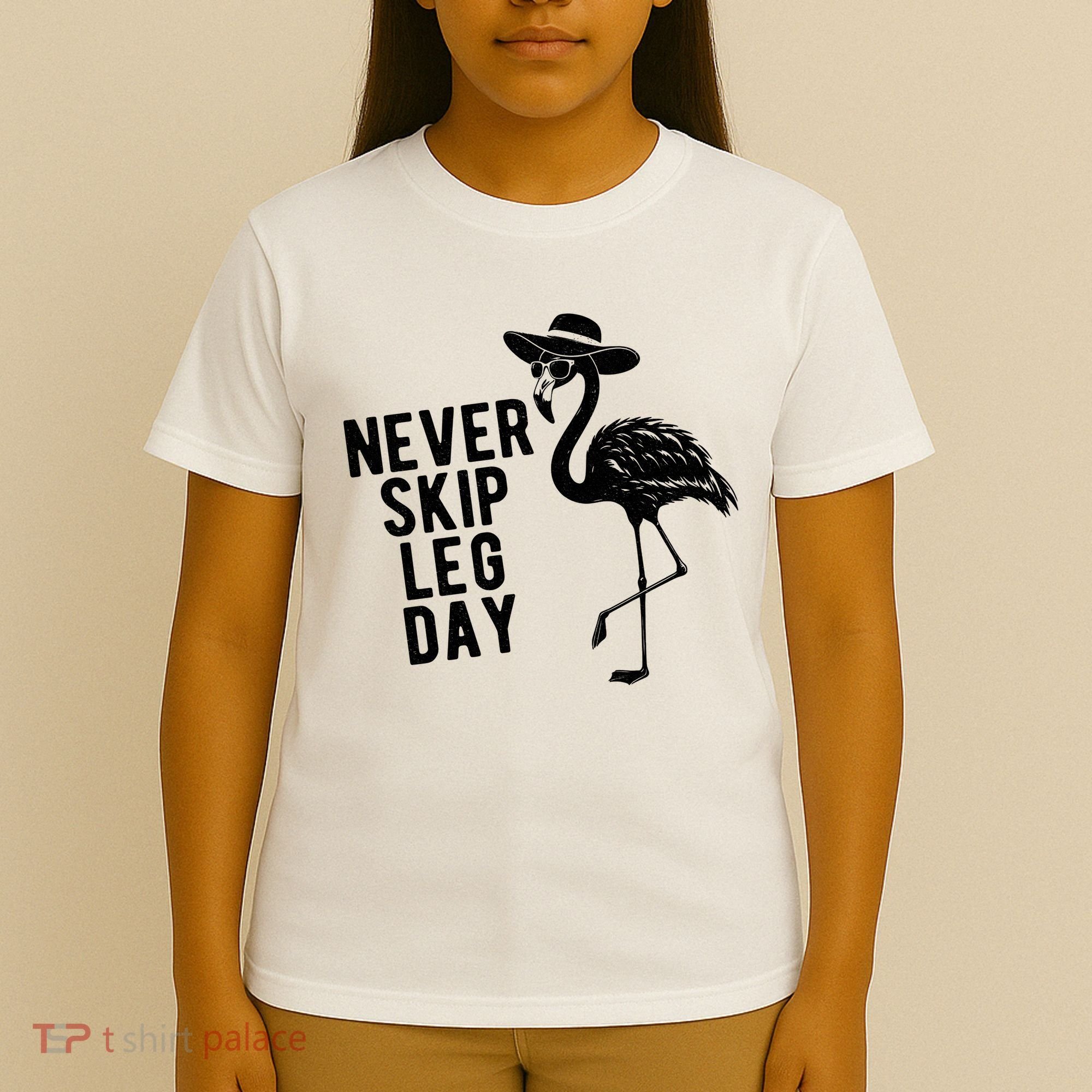 Never Skip Leg Day Flamingo Bird T-Shirt
