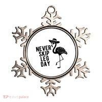 Never Skip Leg Day Flamingo Bird Ornament thumb 0