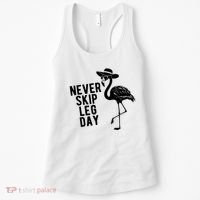 Never Skip Leg Day Flamingo Bird Women's Tank Top thumb 0