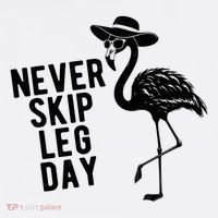 Never Skip Leg Day Flamingo Bird Visor thumb 3