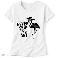 Never Skip Leg Day Flamingo Bird Women's T-Shirt thumb 0